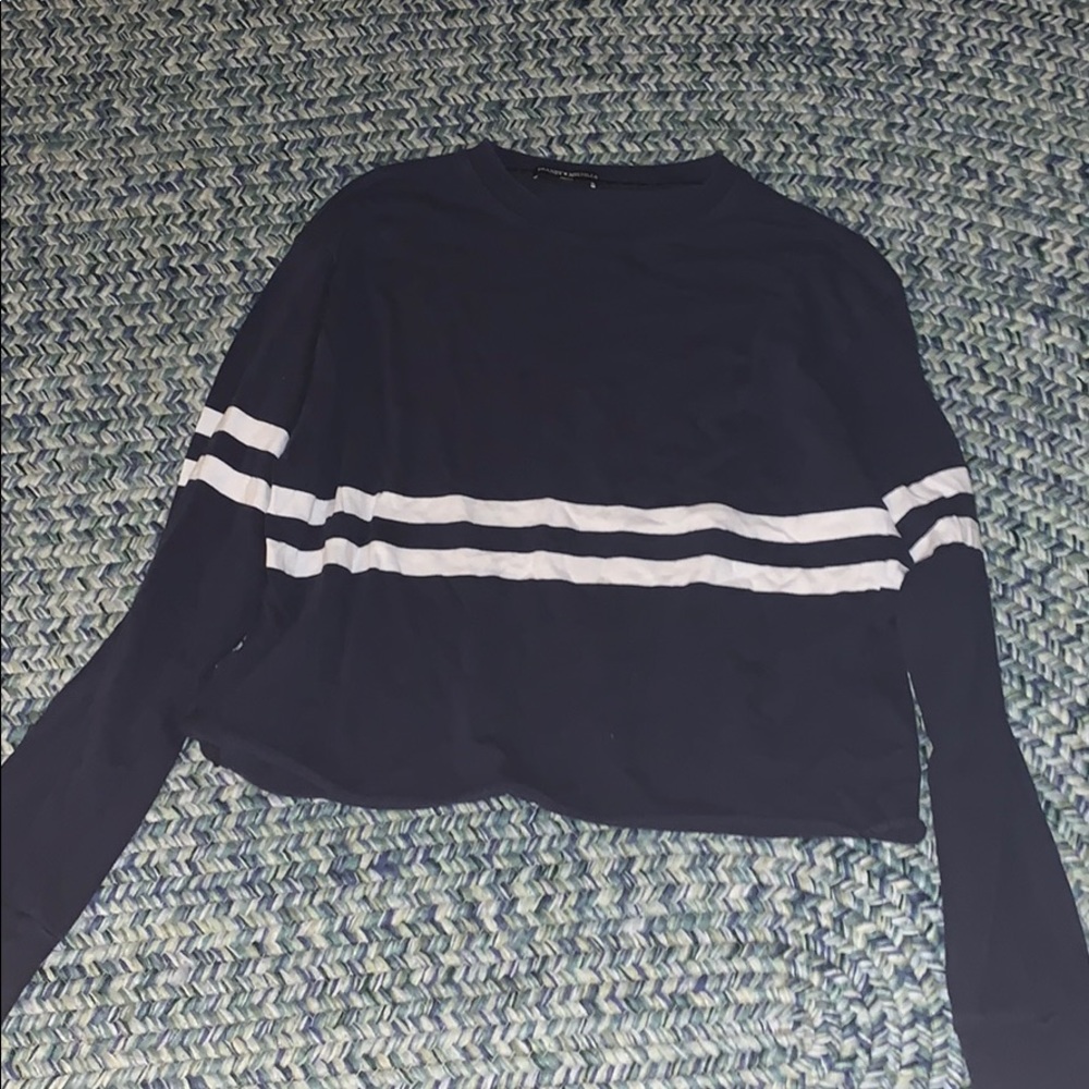 Navy Brandy Melville Crop Top